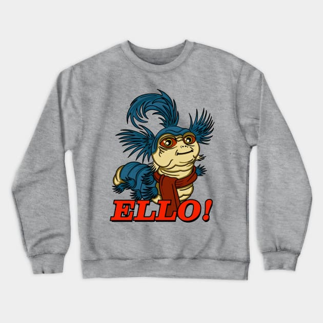 Ello Worm Crewneck Sweatshirt by Meta Cortex